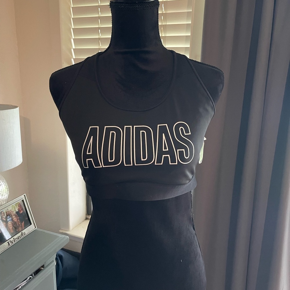 Adidas Black Logo Sports Top